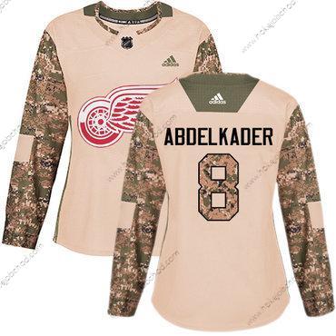 Adidas Žena Detroit Red Wings #8 Justin Abdelkader Camo Autentické 2017 Veterans Day Sešitý NHL Dres