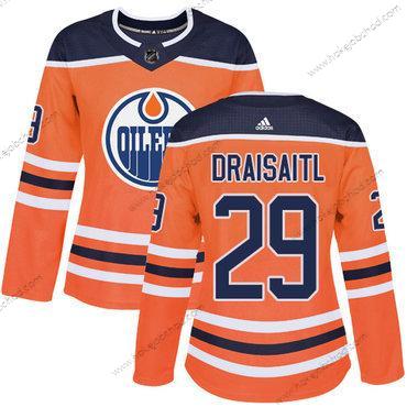 Adidas Žena Edmonton Oilers #29 Leon Draisaitl Oranžová Domácí Autentické Sešitý NHL Dres