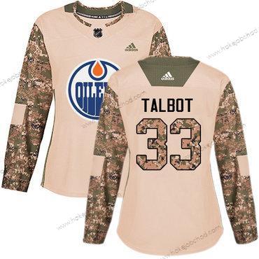 Adidas Žena Edmonton Oilers #33 Cam Talbot Camo Autentické 2017 Veterans Day Sešitý NHL Dres