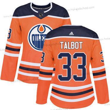 Adidas Žena Edmonton Oilers #33 Cam Talbot Oranžová Domácí Autentické Sešitý NHL Dres