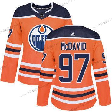 Adidas Žena Edmonton Oilers #97 Connor Mcdavid Oranžová Domácí Autentické Sešitý NHL Dres