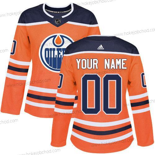 Adidas Žena Edmonton Oilers Přizpůsobené Autentické Oranžová Domácí NHL Dres