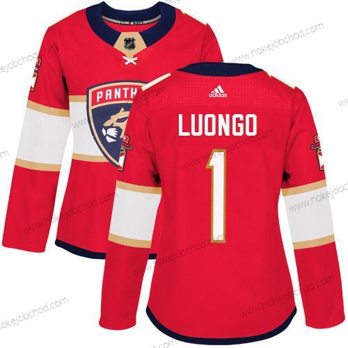 Adidas Žena Florida Panthers #1 Roberto Luongo Červené Domácí Autentické Sešitý NHL Dres