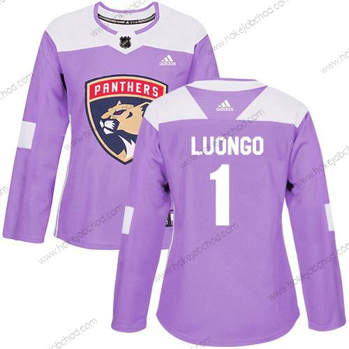 Adidas Žena Florida Panthers #1 Roberto Luongo Nachový Autentické Bojuje proti rakovině Sešitý NHL Dres