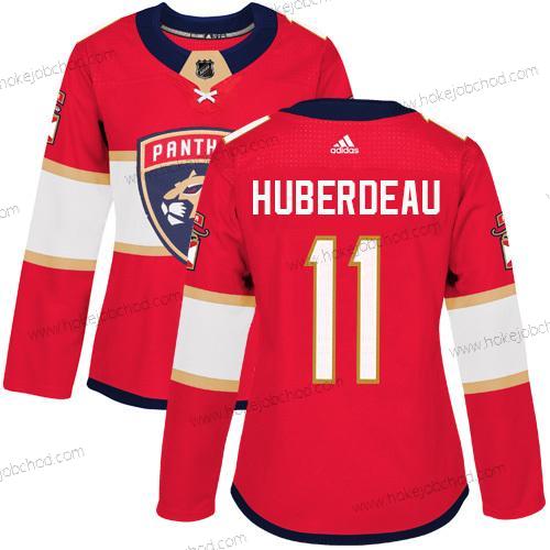 Adidas Žena Florida Panthers #11 Jonathan Huberdeau Červené Domácí Autentické Sešitý NHL Dres