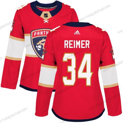 Adidas Žena Florida Panthers #34 James Reimer Červené Domácí Autentické Sešitý NHL Dres