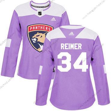 Adidas Žena Florida Panthers #34 James Reimer Nachový Autentické Bojuje proti rakovině Sešitý NHL Dres