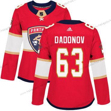 Adidas Žena Florida Panthers #63 Evgenii Dadonov Červené Domácí Autentické Sešitý NHL Dres