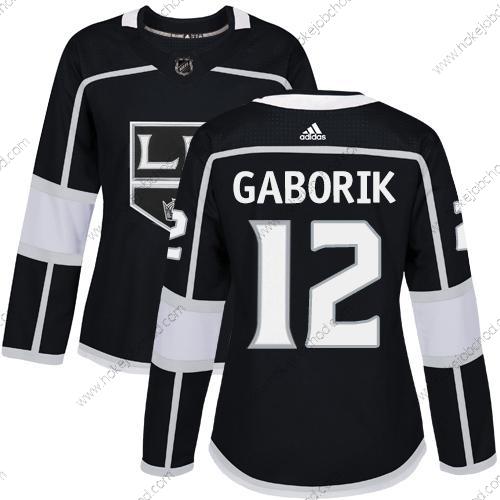 Adidas Žena Los Angeles Kings #12 Marian Gaborik Černá Domácí Autentické Sešitý NHL Dres