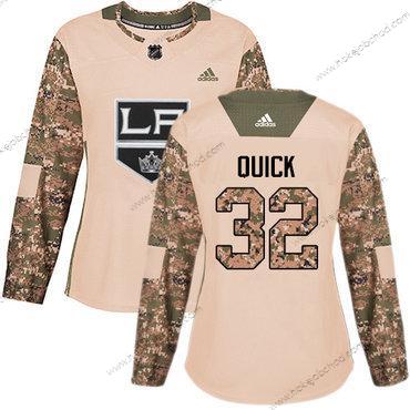 Adidas Žena Los Angeles Kings #32 Jonathan Quick Camo Autentické 2017 Veterans Day Sešitý NHL Dres