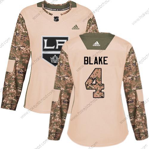 Adidas Žena Los Angeles Kings #4 Rob Blake Camo Autentické 2017 Veterans Day Sešitý NHL Dres