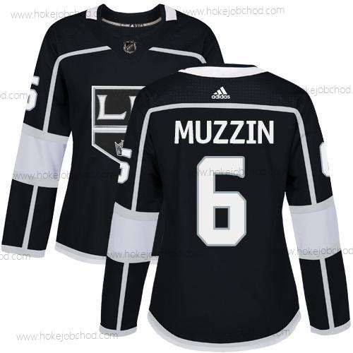 Adidas Žena Los Angeles Kings #6 Jake Muzzin Černá Domácí Autentické Sešitý NHL Dres