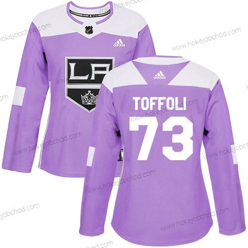 Adidas Žena Los Angeles Kings #73 Tyler Toffoli Nachový Autentické Bojuje proti rakovině Sešitý NHL Dres