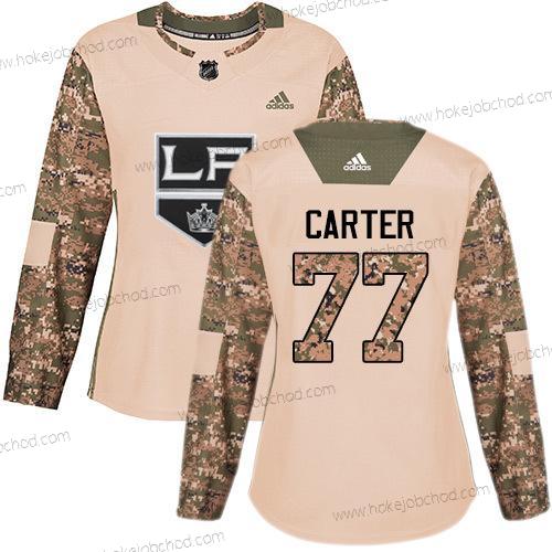 Adidas Žena Los Angeles Kings #77 Jeff Carter Camo Autentické 2017 Veterans Day Sešitý NHL Dres