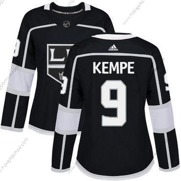 Adidas Žena Los Angeles Kings #9 Adrian Kempe Černá Domácí Autentické Sešitý NHL Dres