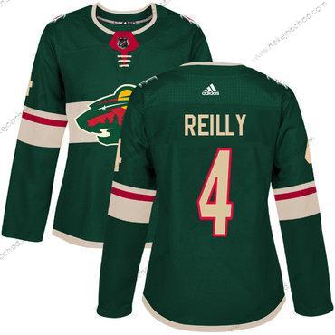 Adidas Žena Minnesota Wild #4 Mike Reilly Zelená Domácí Autentické Sešitý NHL Dres