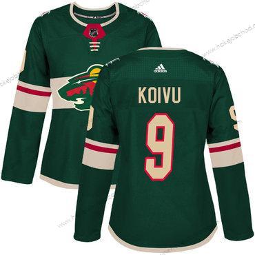 Adidas Žena Minnesota Wild #9 Mikko Koivu Zelená Domácí Autentické Sešitý NHL Dres