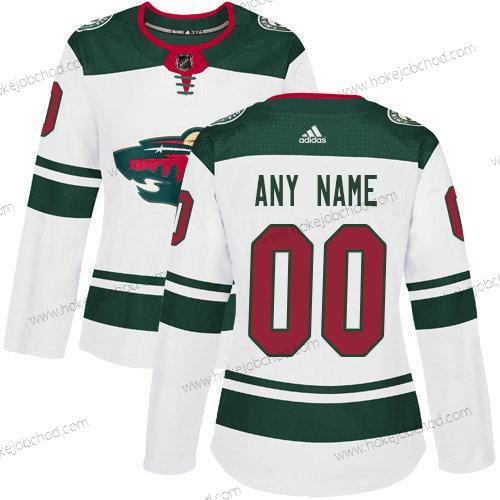 Adidas Žena Minnesota Wild Přizpůsobené NHL Autentické Bílý Dres