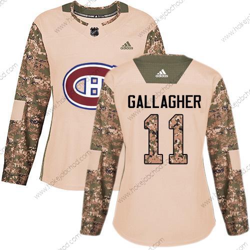 Adidas Žena Montreal Canadiens #11 Brendan Gallagher Camo Autentické 2017 Veterans Day Sešitý NHL Dres