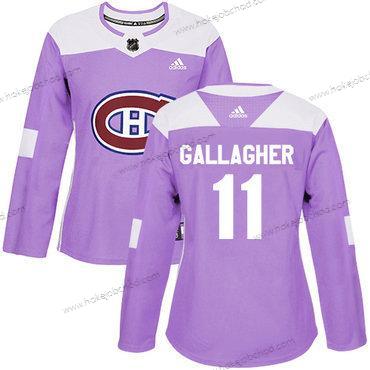 Adidas Žena Montreal Canadiens #11 Brendan Gallagher Nachový Autentické Bojuje proti rakovině Sešitý NHL Dres