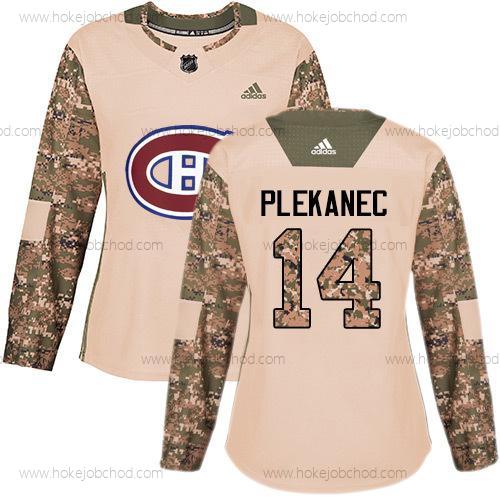 Adidas Žena Montreal Canadiens #14 Tomas Plekanec Camo Autentické 2017 Veterans Day Sešitý NHL Dres