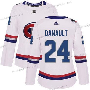 Adidas Žena Montreal Canadiens #24 Phillip Danault Bílý Autentické 1917-2017 100th Klasický Sešitý NHL Dres