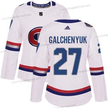 Adidas Žena Montreal Canadiens #27 Alex Galchenyuk Bílý Autentické 1917-2017 100th Klasický Sešitý NHL Dres