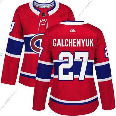 Adidas Žena Montreal Canadiens #27 Alex Galchenyuk Červené Domácí Autentické Sešitý NHL Dres