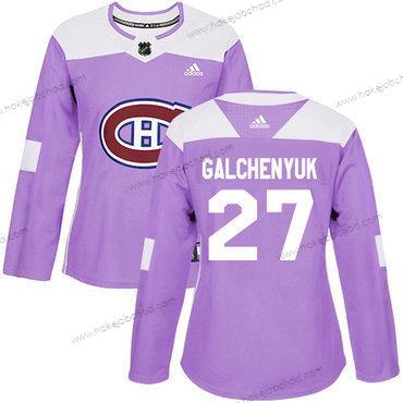 Adidas Žena Montreal Canadiens #27 Alex Galchenyuk Nachový Autentické Bojuje proti rakovině Sešitý NHL Dres