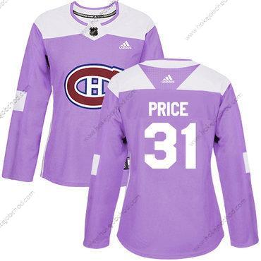 Adidas Žena Montreal Canadiens #31 Carey Price Nachový Autentické Bojuje proti rakovině Sešitý NHL Dres