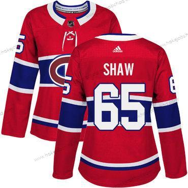 Adidas Žena Montreal Canadiens #65 Andrew Shaw Červené Domácí Autentické Sešitý NHL Dres