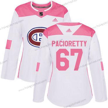 Adidas Žena Montreal Canadiens #67 Max Pacioretty Bílý Růžový Autentické Sešitý NHL Dres