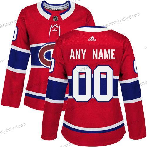 Adidas Žena Montreal Canadiens Přizpůsobené Autentické Červené Domácí NHL Dres