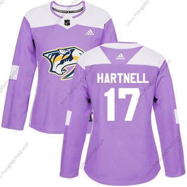 Adidas Žena Nashville Predators #17 Scott Hartnell Nachový Autentické Bojuje proti rakovině Sešitý NHL Dres