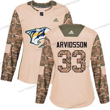 Adidas Žena Nashville Predators #33 Viktor Arvidsson Camo Autentické 2017 Veterans Day Sešitý NHL Dres