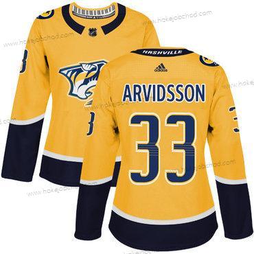 Adidas Žena Nashville Predators #33 Viktor Arvidsson Žlutá Domácí Autentické Sešitý NHL Dres