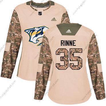 Adidas Žena Nashville Predators #35 Pekka Rinne Camo Autentické 2017 Veterans Day Sešitý NHL Dres