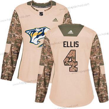 Adidas Žena Nashville Predators #4 Ryan Ellis Camo Autentické 2017 Veterans Day Sešitý NHL Dres