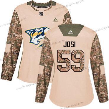 Adidas Žena Nashville Predators #59 Roman Josi Camo Autentické 2017 Veterans Day Sešitý NHL Dres