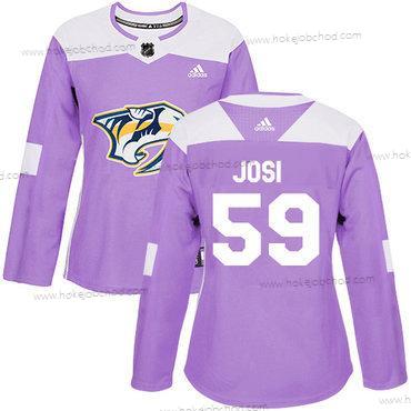 Adidas Žena Nashville Predators #59 Roman Josi Nachový Autentické Bojuje proti rakovině Sešitý NHL Dres