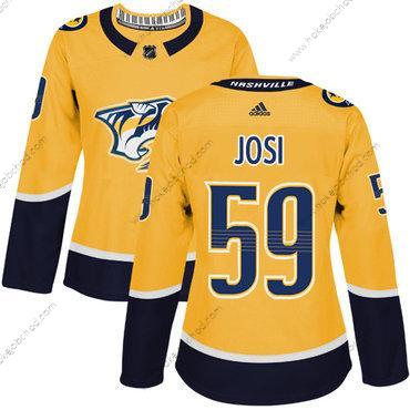 Adidas Žena Nashville Predators #59 Roman Josi Žlutá Domácí Autentické Sešitý NHL Dres