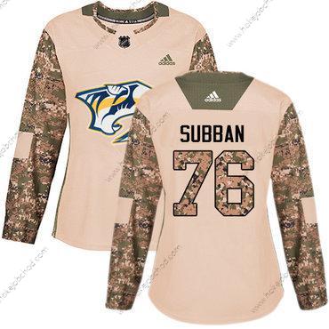 Adidas Žena Nashville Predators #76 P.K Subban Camo Autentické 2017 Veterans Day Sešitý NHL Dres