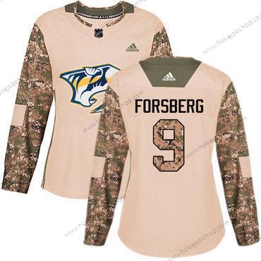 Adidas Žena Nashville Predators #9 Filip Forsberg Camo Autentické 2017 Veterans Day Sešitý NHL Dres