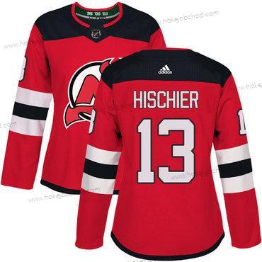 Adidas Žena New Dres Devils #13 Nico Hischier Červené Domácí Autentické Sešitý NHL Dres