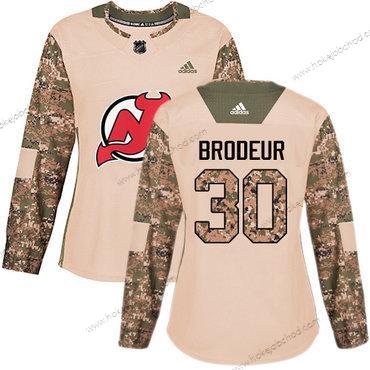 Adidas Žena New Dres Devils #30 Martin Brodeur Camo Autentické 2017 Veterans Day Sešitý NHL Dres