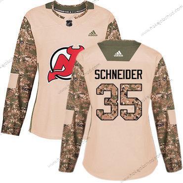 Adidas Žena New Dres Devils #35 Cory Schneider Camo Autentické 2017 Veterans Day Sešitý NHL Dres