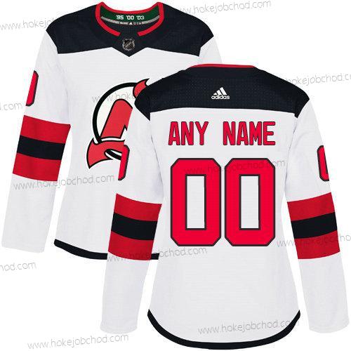 Adidas Žena New Dres Devils Přizpůsobené NHL Autentické Bílý Dres