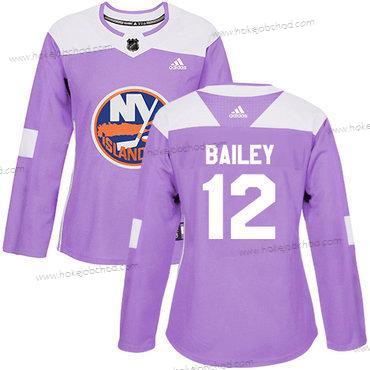 Adidas Žena New York Islanders #12 Josh Bailey Nachový Autentické Bojuje proti rakovině Sešitý NHL Dres