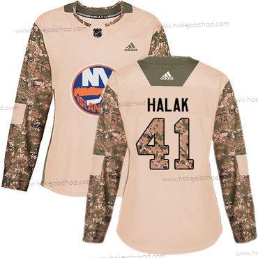 Adidas Žena New York Islanders #41 Jaroslav Halak Camo Autentické 2017 Veterans Day Sešitý NHL Dres