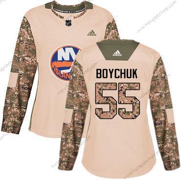 Adidas Žena New York Islanders #55 Johnny Boychuk Camo Autentické 2017 Veterans Day Sešitý NHL Dres